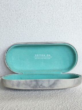 Cotton On Marble Tie Dye & Turquoise Hard Shell Sunglasses Case